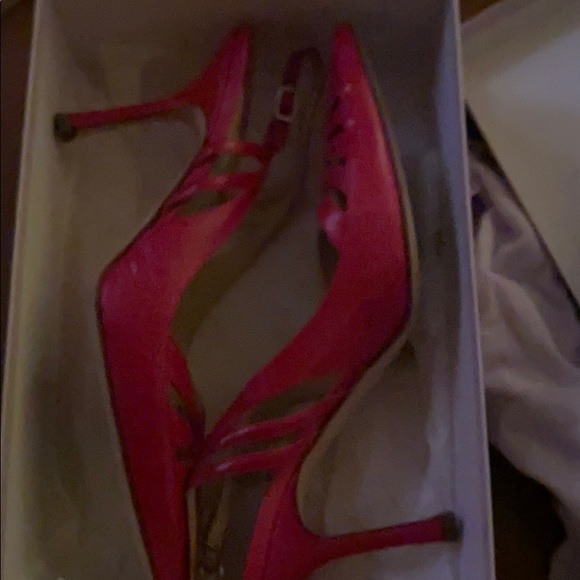 Jimmy Choo slingback pointed pumps magenta pink - Picture 3 of 10